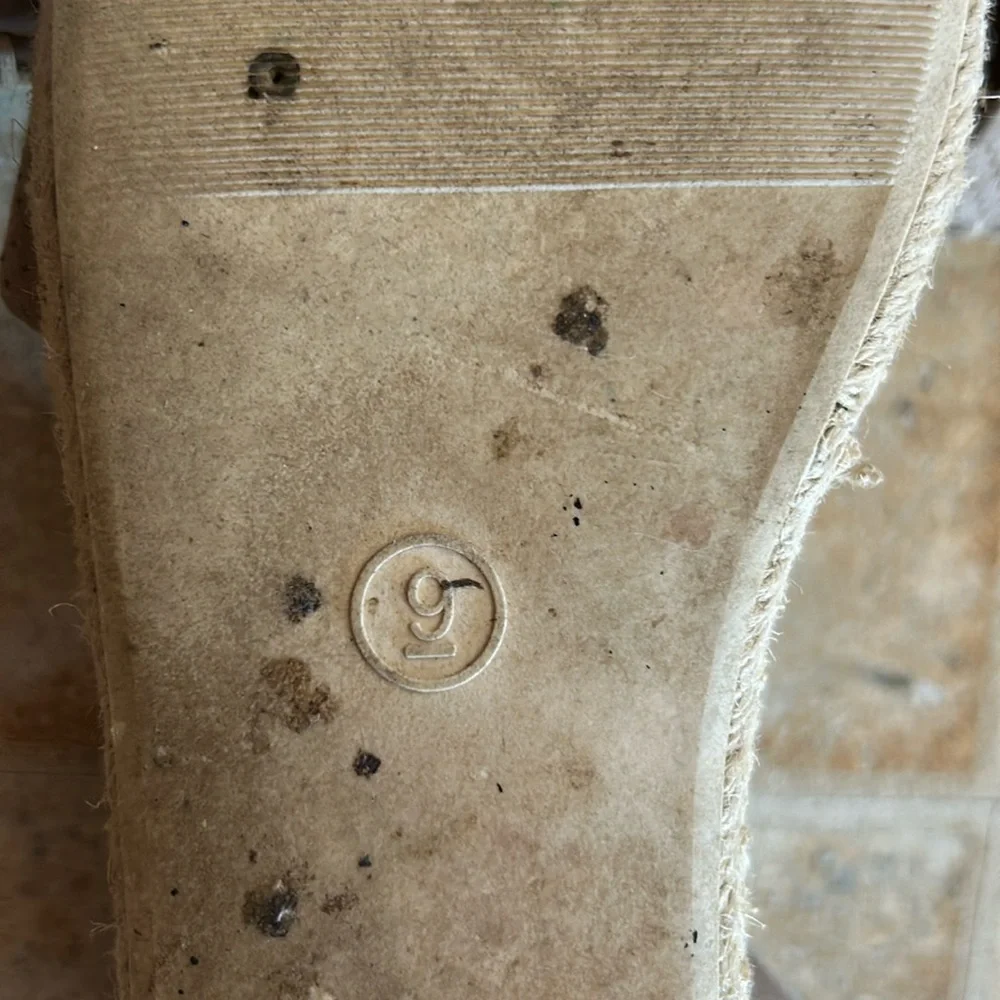 A New Day Tan Espadrille Sandals with Ankle Strap